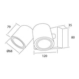 Myra Outdoor Double Wall Spot