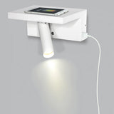 Hilton Shelf Light with Wireless Charger + USB