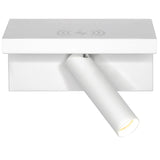 Hilton Shelf Light with Wireless Charger + USB