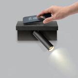 Hilton Shelf Light with Wireless Charger + USB