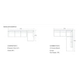 Hudson Modular Sofa - 4 Seater 1 Arm