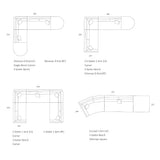 Lunar Modular Sofa - Single 1 Arm