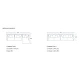 Parker Modular Sofa - 3.5 Seater 1 Arm