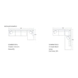 Sherman Modular Sofa - 2.5 Seater 1 Arm