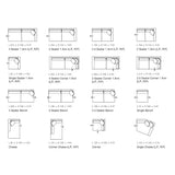 Shona Modular Sofa - 3 Seater Corner 1 Arm