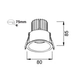 Radius 80 Downlight