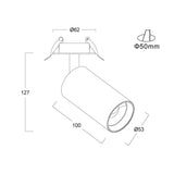 Veer Adjustable Recessed Spot