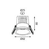 Zena 75 IP65 Downlight