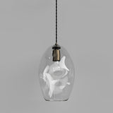 Organic Mouth Blown Glass Pendant