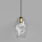 Organic Mouth Blown Glass Pendant