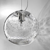 crystal globe pendant light bolle