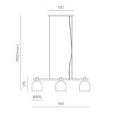 Luca+ 3lt Pendant Light