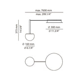 Circ Ceiling Light on Rod