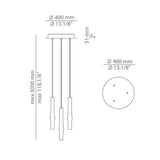 Flow Multi Level Multi Pendant Light