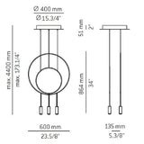 Revolta Single & Double Combined Pendant Light