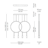 Revolta 2x Double Pendant Light