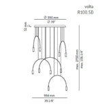Volta T-3535 Multi Pendant Light