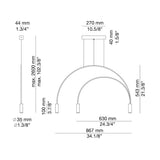 Volta 2-3lt Pendant Light