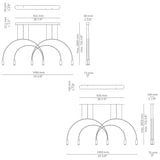 Volta T-3535 T-3536 Multi Pendant Light
