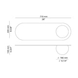 Circ Oval Mirror Wall Light