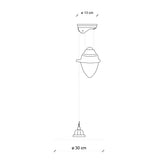 B&W Rise & Fall Pendant Light