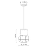 Industrial Caged Pendant Light