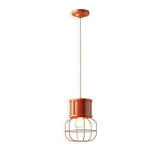 Industrial Caged Pendant Light