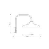 B&W Curve Wall Light