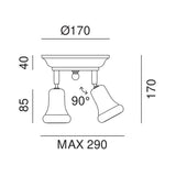 Mini Adjustable Ceiling Light