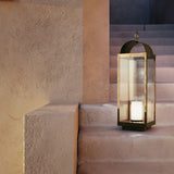 Round Lanterne Outdoor Floor Lamp