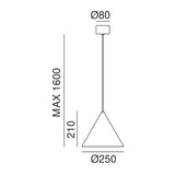 Cone Outdoor Pendant Light