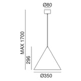 Cone Outdoor Pendant Light