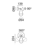Dew Wall/Ceiling Light