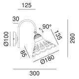 Fiori di Pizzo Wall Light