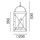 Round Accent Lanterne Wall Light