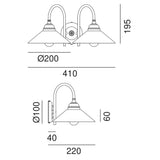 Tabia 2 Light Wall Light