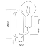 Gents E27 Wall Light
