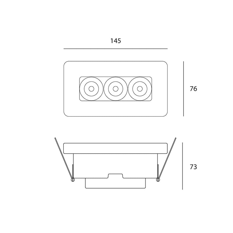 Cement 3 LED Recessed Downlight