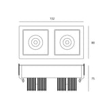 Rubic 2 Rectangular Downlight