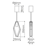 Fragments Long Pendant Light