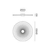 Plie Ceiling Light