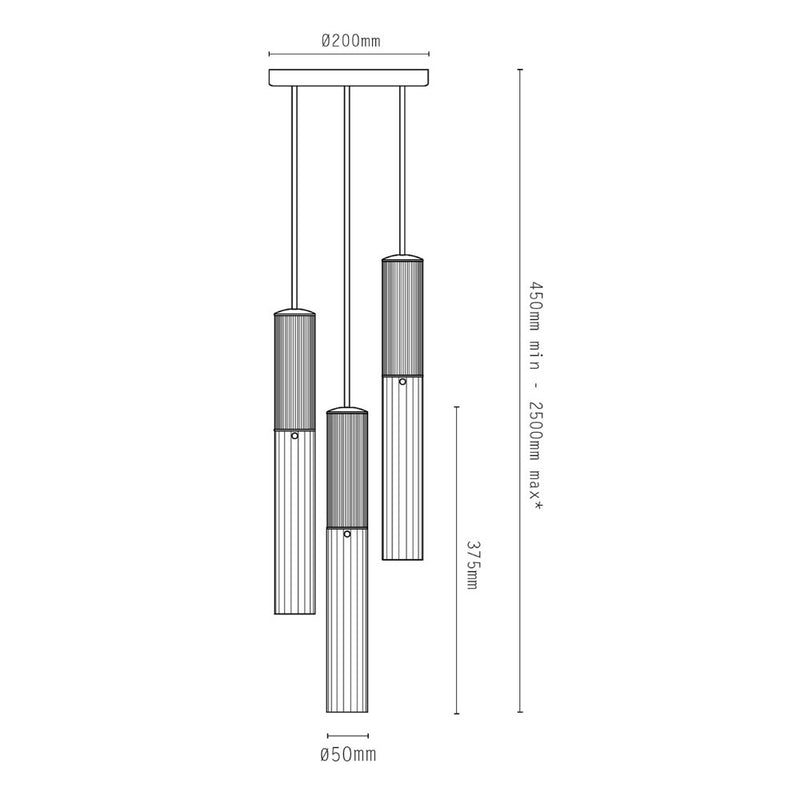 Flume 3lt Pendant Light