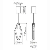 Fragments Long Pendant Light