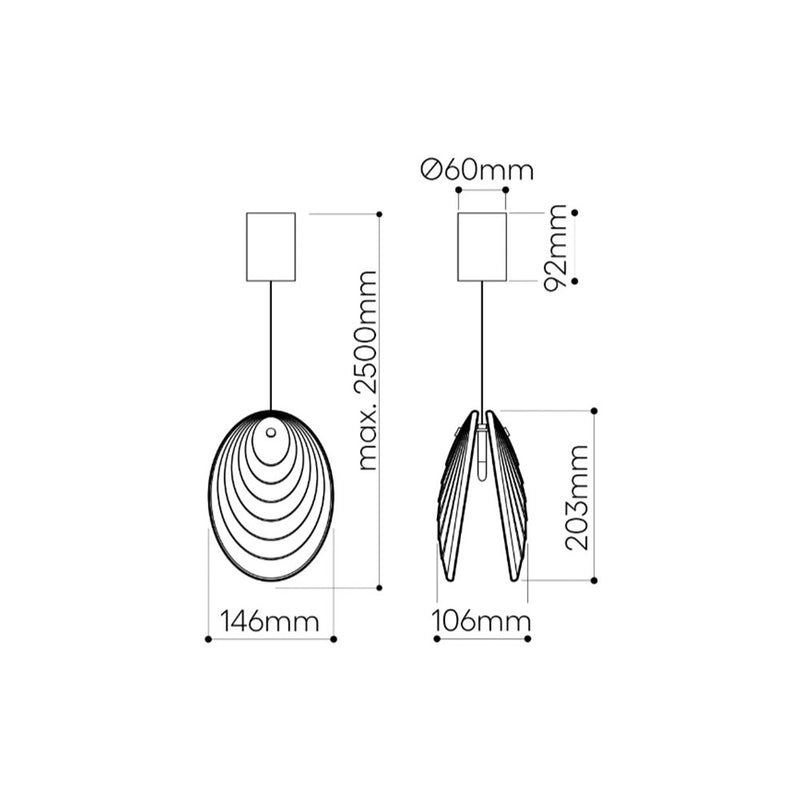 Mussels Pendant Light