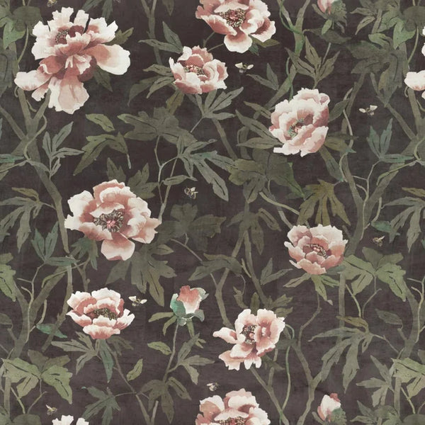 Peonia Velvet Moss Fabric