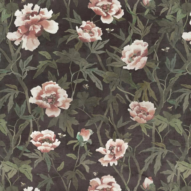 Peonia Velvet Moss Fabric