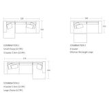 Aston Modular Sofa 2.5 Seater 1 Arm