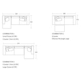 Aston Modular Sofa 2 Seater 1 Arm