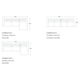 Cypress Modular Sofa - 3 Seater 1 Arm