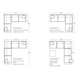 Daydream Modular Sofa - 3 Seater 1 Arm